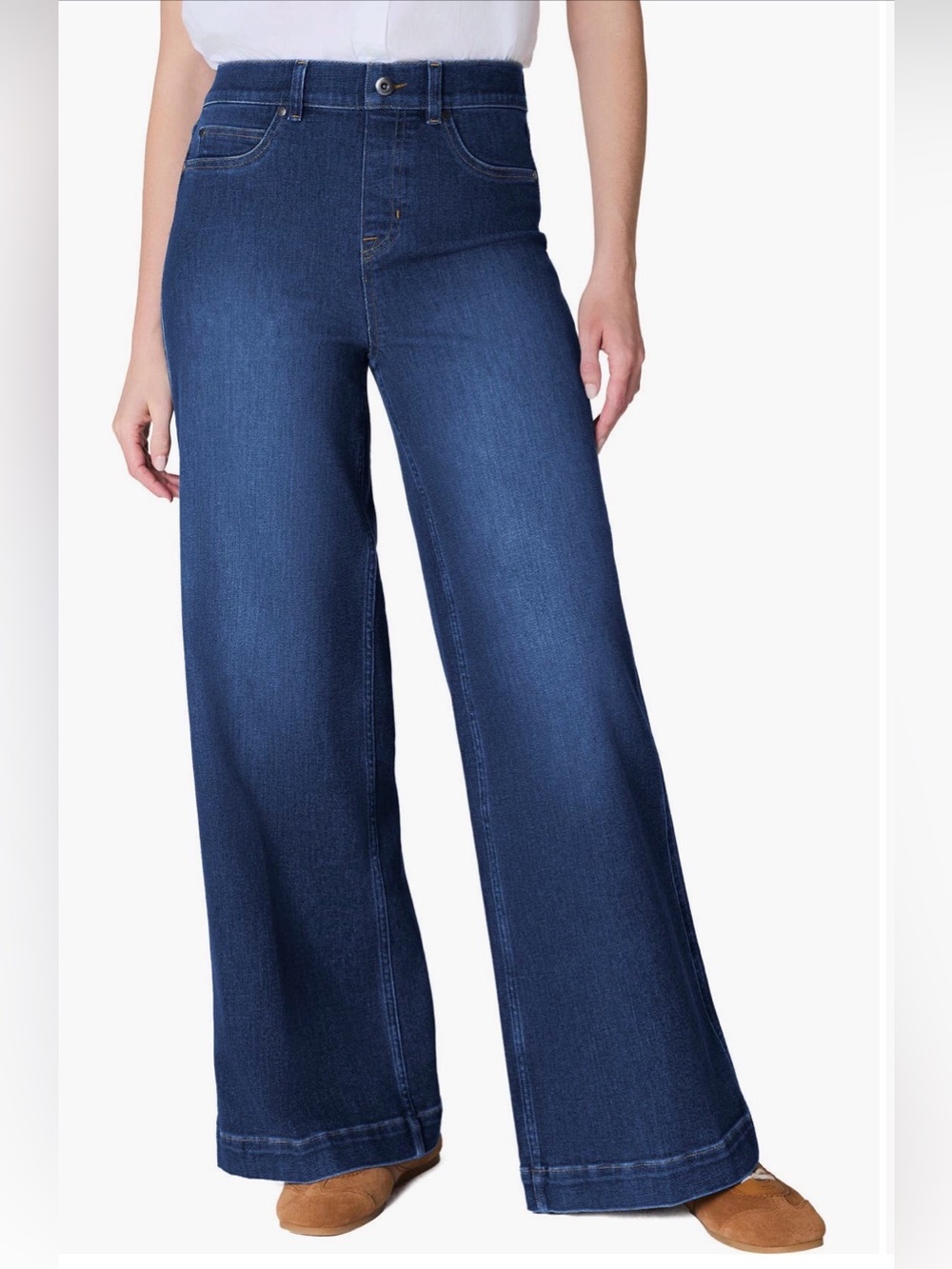 SPANX SPANXshape EveryWear Pull On High Waist Wide Leg Jeans
